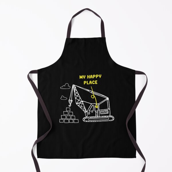 Item preview, My Happy Place Funny Construction Worker Crane Operator  designed and sold by mchargue12.