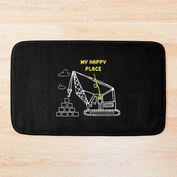 Item preview, My Happy Place Funny Construction Worker Crane Operator  designed and sold by mchargue12.