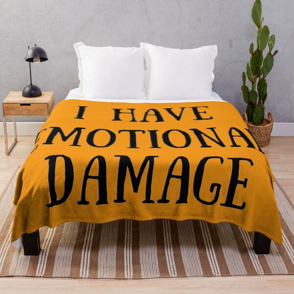 Item preview, Have Emotional Damage Handwriting Font Orange Version designed and sold by Cora Gregory.