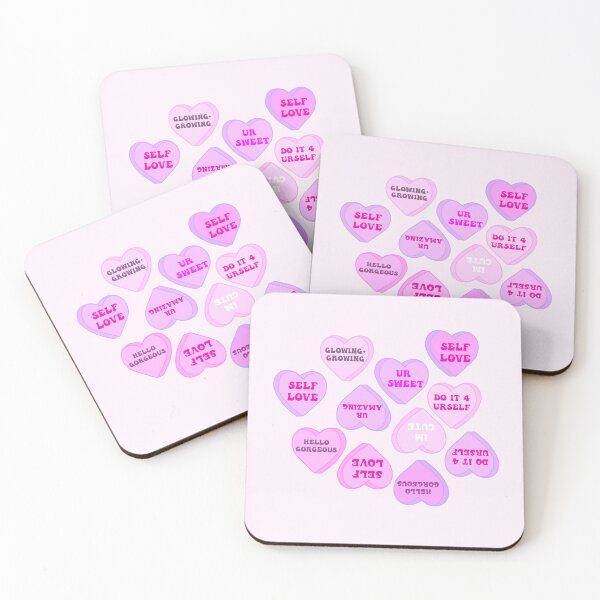 Item preview, Self Love Conversation Hearts  designed and sold by Litlemonn.