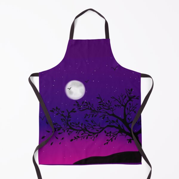 Item preview, Moonlight with moon and tree silhouette (Merch) designed and sold by Whitetiger5690.