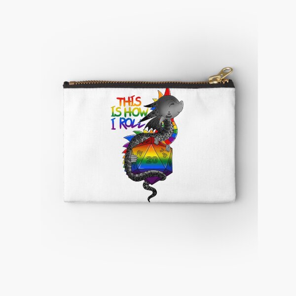 Item preview, Pride Flag Dragon with D20 designed and sold by MickysArt.