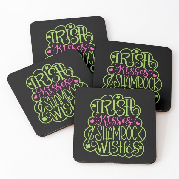 Item preview, Irish Kisses and Shamrock Wishes St. Patrick’s Day (Black) designed and sold by Gsallicat.