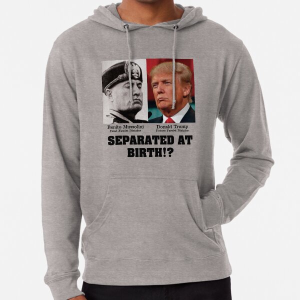 Sudadera ligera con capucha for Sale con la obra Trump Mussolini