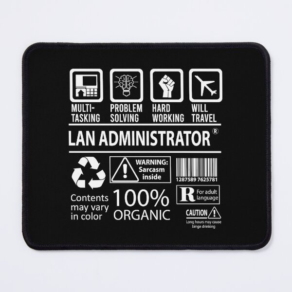 Item preview, Lan Administrator T Shirt - MultiTasking Certified Job Gift Item Tee designed and sold by sabinacsnm.