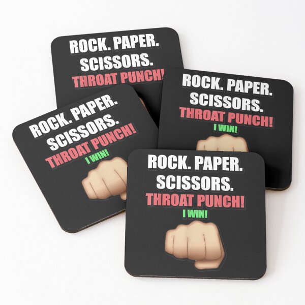 Item preview, Funny Rock Paper Scissors Throat Punch I Win  designed and sold by mchargue12.