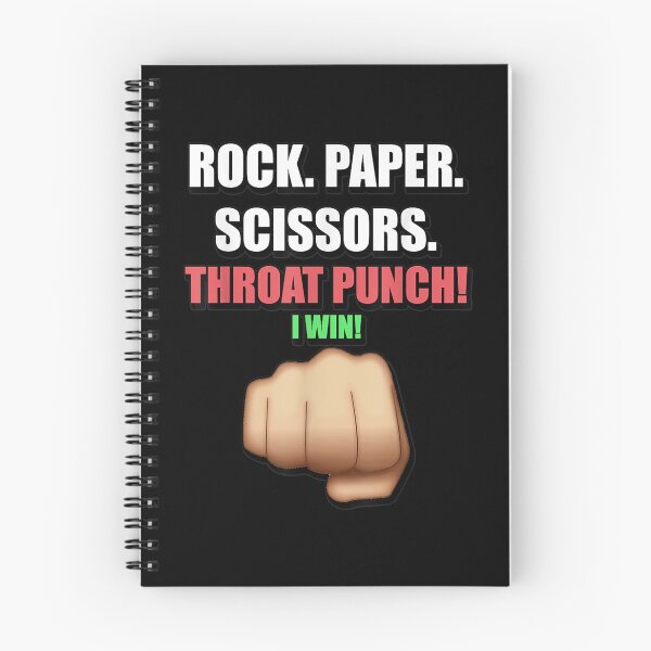 Item preview, Funny Rock Paper Scissors Throat Punch I Win  designed and sold by mchargue12.