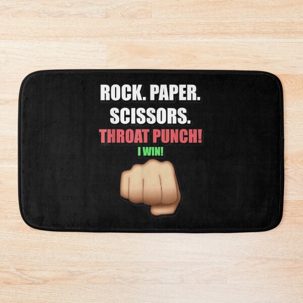 Item preview, Funny Rock Paper Scissors Throat Punch I Win  designed and sold by mchargue12.