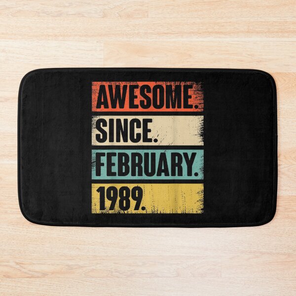 Item preview, 33 Year Old Gift Awesome Since February 1989 33rd Birthday  designed and sold by mchargue12.