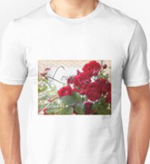 Red Roses, Love and Lace Unisex T-Shirt