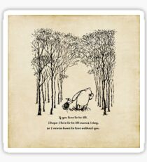 Winnie the Pooh - If you live to be 100 Sticker