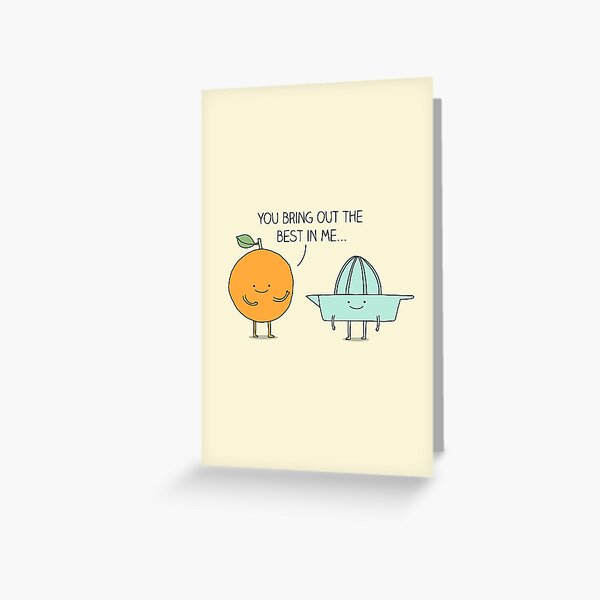 Juicing Greeting Card