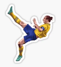 zlatan bicycle kick Sticker