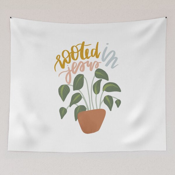 Item preview, rooted in jesus cute houseplant design designed and sold by ⋒ andie  noel.