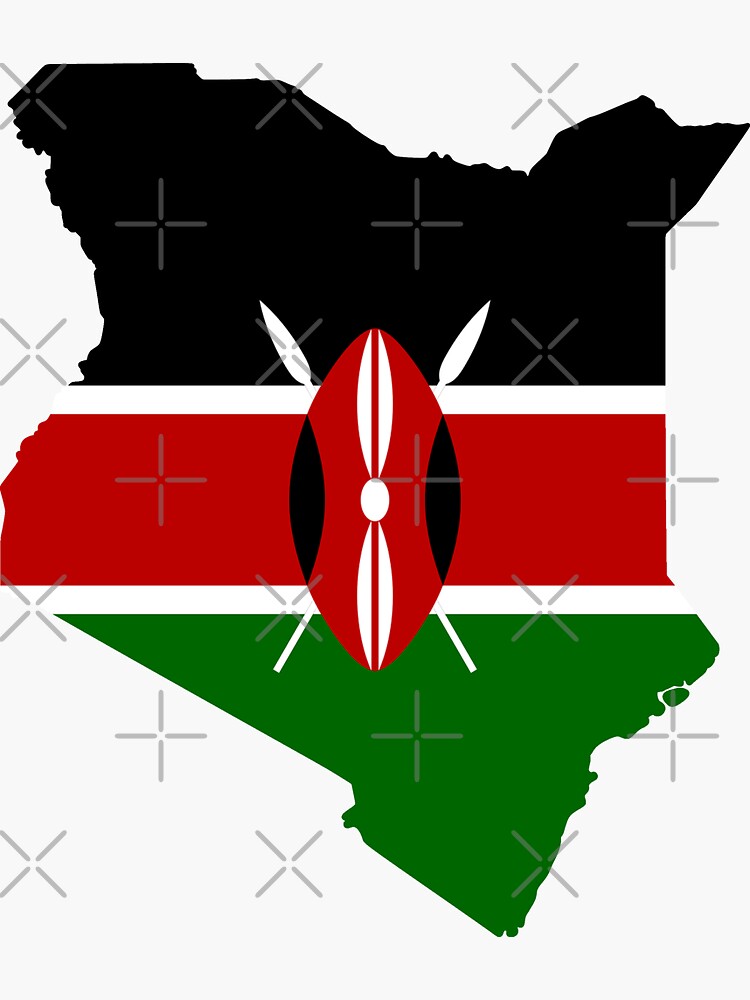 "Kenya" Sticker for Sale by cjackvony Redbubble