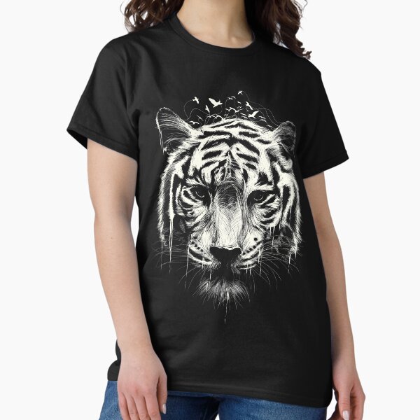 Vista previa del artículo con la obra « El tigre representa la tierra y las gotas de hielo simbolizan el agua.», diseñado y vendido por Lou Patrick Mackay.