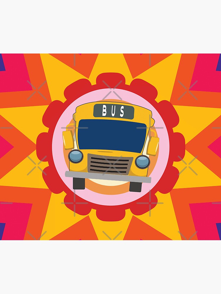 Thumbnail 5 of 5, Mouse Pad, Just A Boy Who Loves School Buses - Colorful Design designed and sold by FridPix.