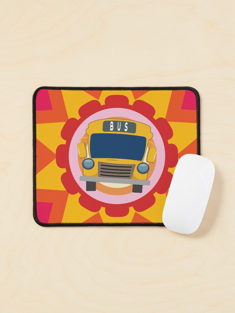 Thumbnail 1 of 5, Mouse Pad, Just A Boy Who Loves School Buses - Colorful Design designed and sold by FridPix.