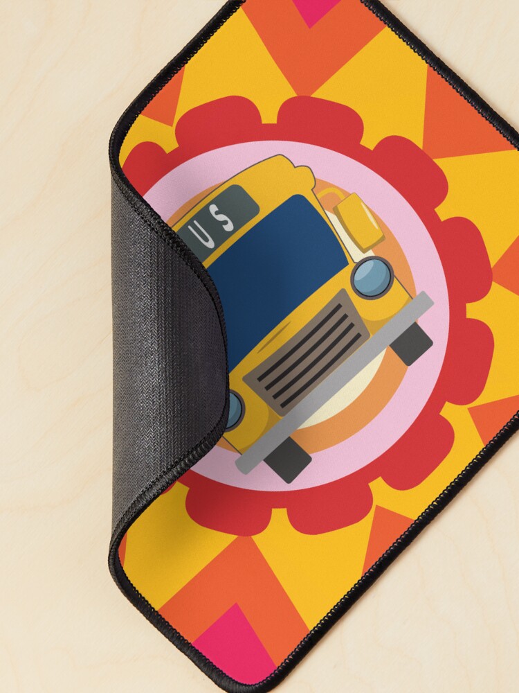 Thumbnail 2 of 5, Mouse Pad, Just A Boy Who Loves School Buses - Colorful Design designed and sold by FridPix.