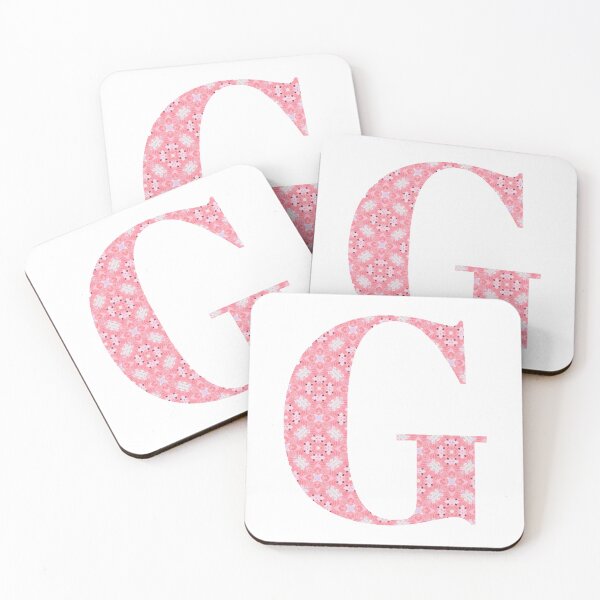 Item preview, "G" Pink Monogram designed and sold by JadeRiverImages.