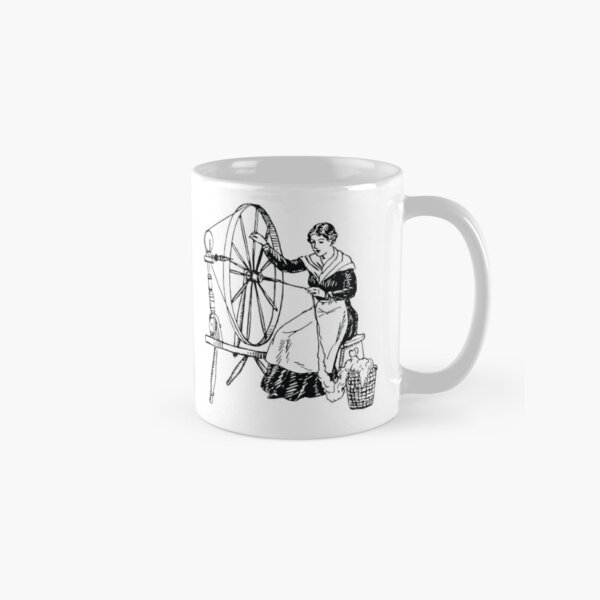 Irish Spinner And Spinning Wheel, 1890s Coffee Mug by Science Source -  Pixels