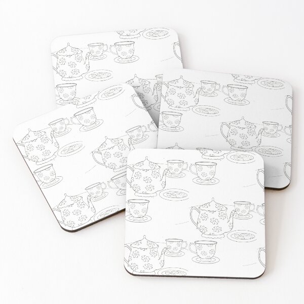 Item preview, Tea Set Black and White designed and sold by Budibabe.