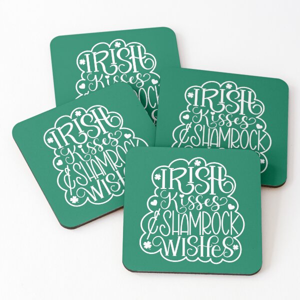 Item preview, Irish Kisses and Shamrock Wishes St. Patrick’s Day (Green) designed and sold by Gsallicat.