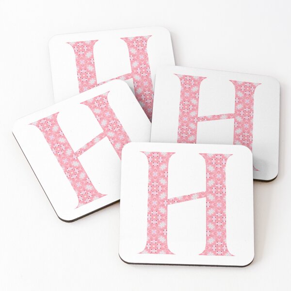Item preview, "H" Pink Monogram designed and sold by JadeRiverImages.