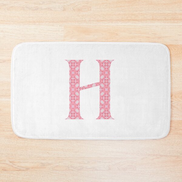 Item preview, "H" Pink Monogram designed and sold by JadeRiverImages.