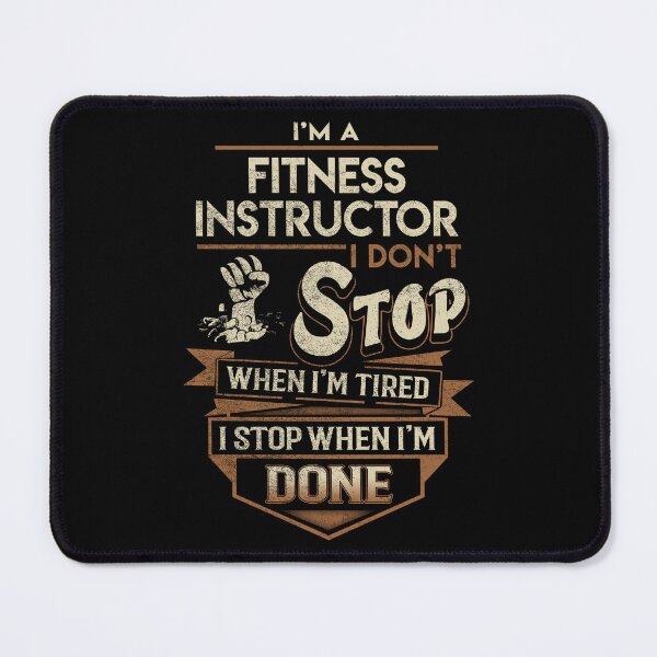 Artikelvorschau, Fitness-Lehrer-T-Shirt - ich höre auf, wenn ich Job-Geschenkartikel-T-Stück erledigt habe entworfen und verkauft von natalinedk.