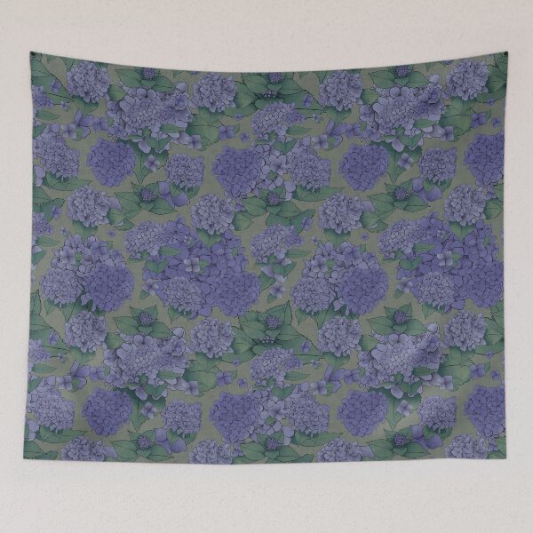 Item preview, Pretty Purple Hydrangeas designed and sold by OranelloDesigns.