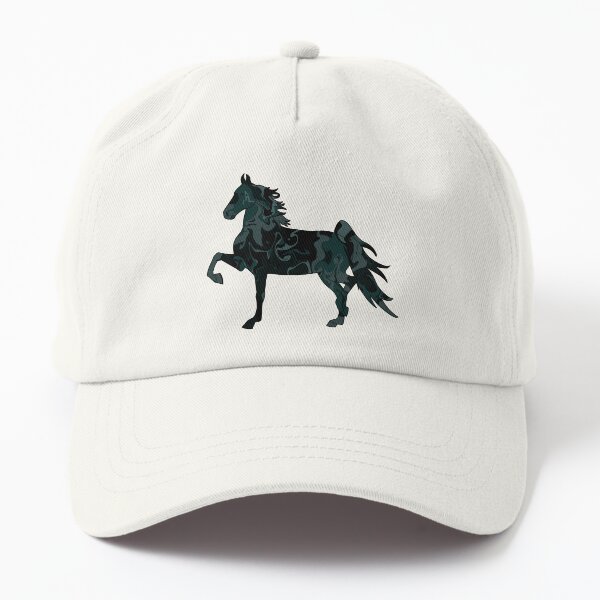 Aperçu de l'œuvre Swirly Saddlebred Trotteur Vert Foncé créée et vendue par theaadesigns.