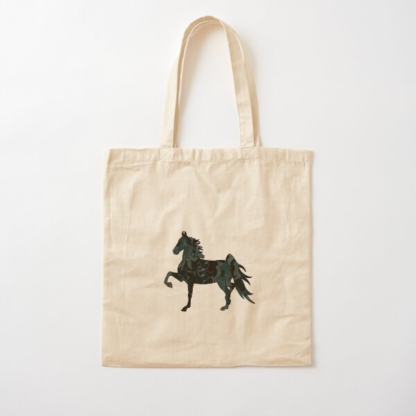 Aperçu de l'œuvre Swirly Saddlebred Trotteur Vert Foncé créée et vendue par theaadesigns.