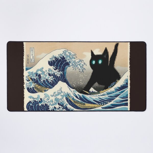 Item preview, The Great Wave off Kanagawa, Cat attack designed and sold by D2X-design.