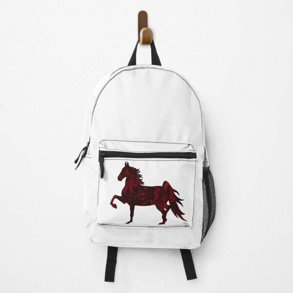 Item preview, Swirly Saddlebred Trotting Horse Dark Red designed and sold by theaadesigns.