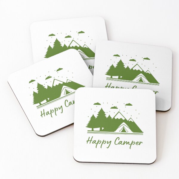 Artikelvorschau, Glücklicher Camper | Camper-Geschenk | Campingplatz | Wanderer entworfen und verkauft von Presto Prints Design.