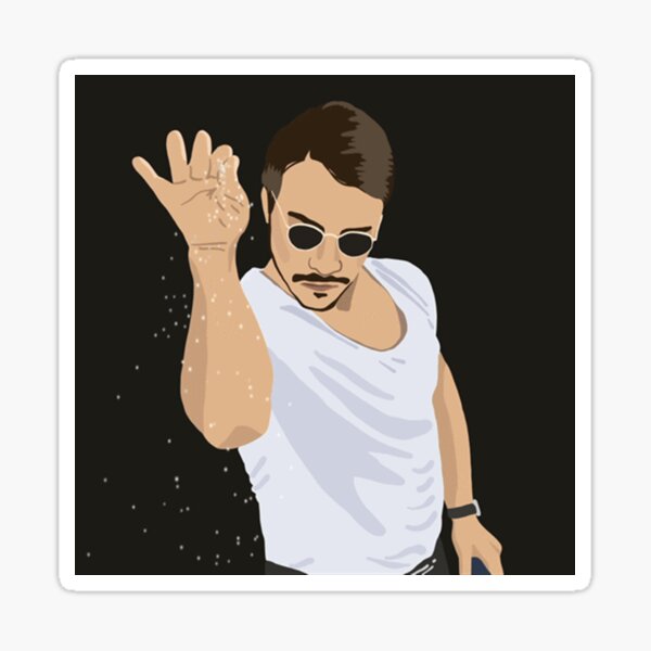 "Salt Bae Meme" Sticker By MyHipHopFashion | Redbubble