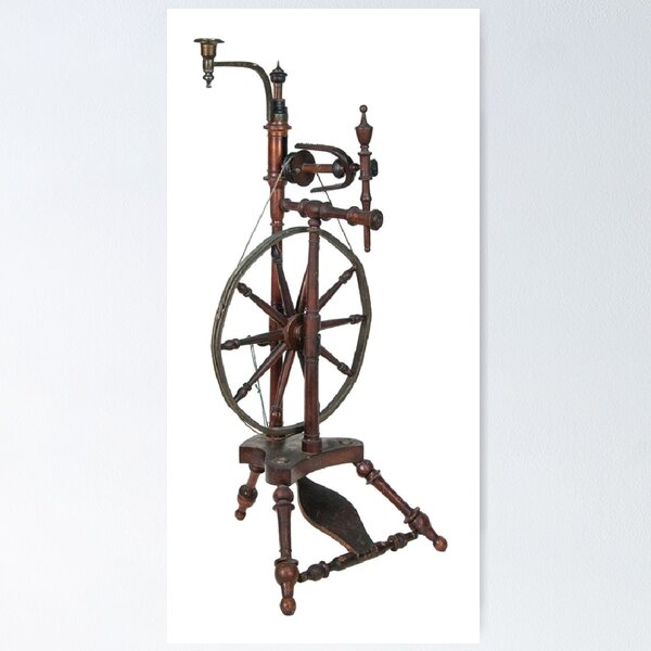 Vintage Upright or Castle Style Spinning Wheel Decorative 