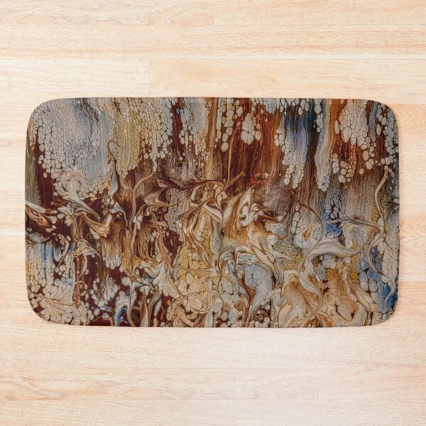 Item preview, Abstract Garden in Brown and Blue designed and sold by Karen Simon.