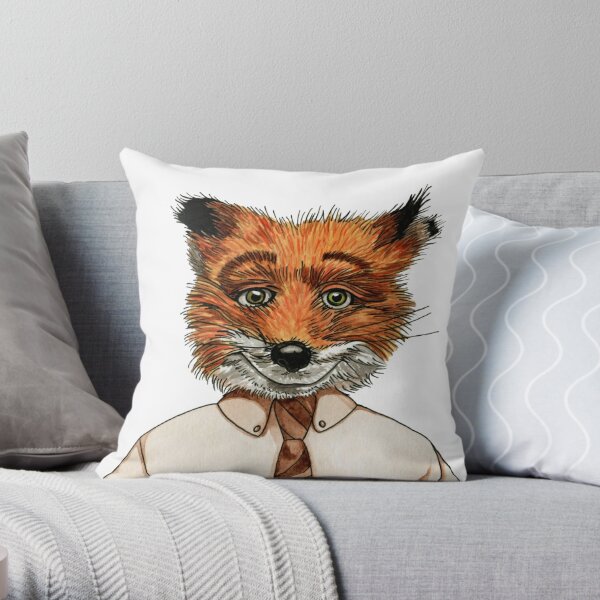 Fox Decor Fox Cushion Fox Pillow Fox Gifts Woodland Decor Housewarming Gift  Fox Throw Pillow Fox Accent Pillow Animal Cushion Home Decor 