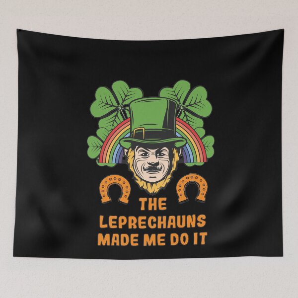 Item preview, The Leprechauns Made Me Do It Funny Retro Vintage Sunset Irish Happy st patricks day  designed and sold by pedrored369.