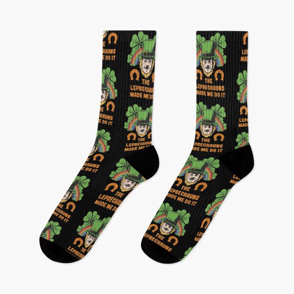 Item preview, The Leprechauns Made Me Do It Funny Retro Vintage Sunset Irish Happy st patricks day  designed and sold by pedrored369.