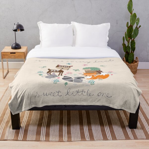 Forest Friends Sweet Little One Throw Blanket
