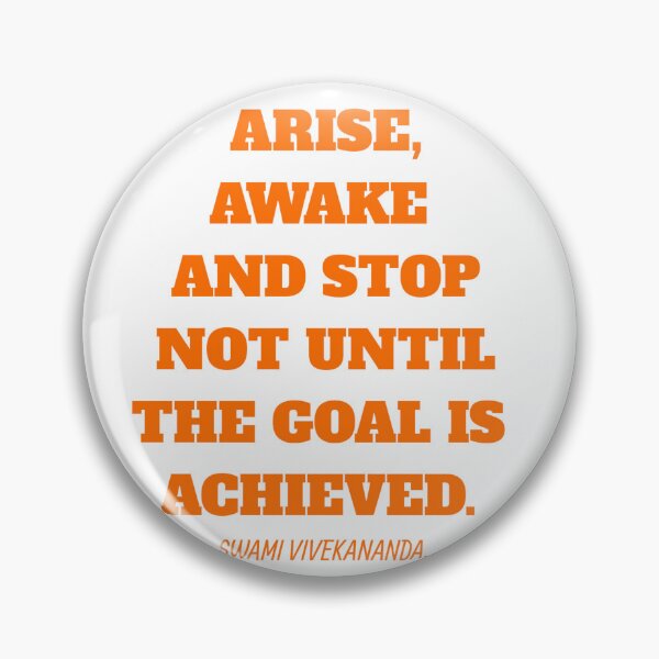 Item preview, ARISE AWAKE QUOTE BY SWAMI VIVEKANANDA. designed and sold by Aumcreations.