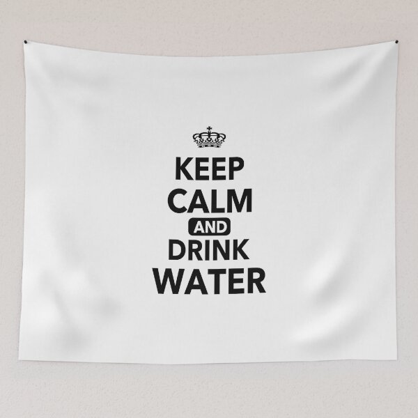 Item preview,  Keep Calm And Drink Water Funny Quotes Gift  designed and sold by JooArtPrints  ★★★★★.