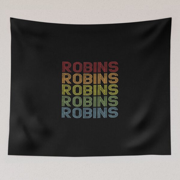 Aperçu de l'œuvre T-shirt Robins Name - Robins Vintage Retro Robins Name Gift Item Tee créée et vendue par oslandefren.