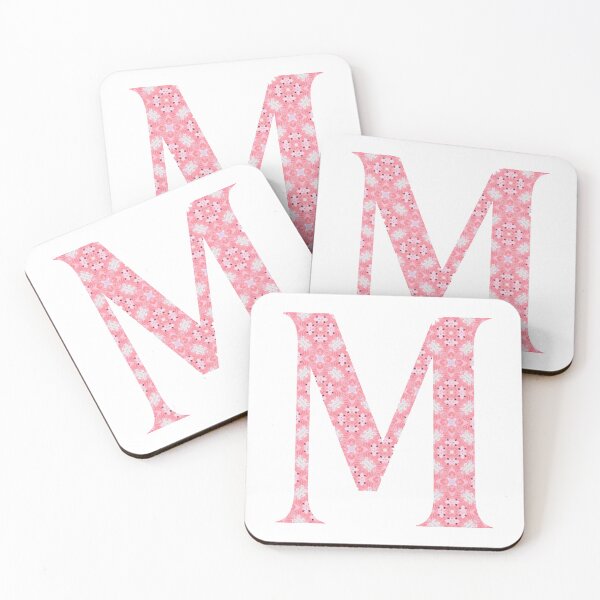 Item preview, "M" Pink Monogram designed and sold by JadeRiverImages.
