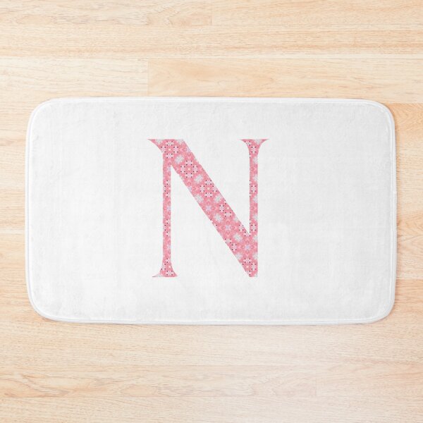 Item preview, "N" Pink Monogram designed and sold by JadeRiverImages.