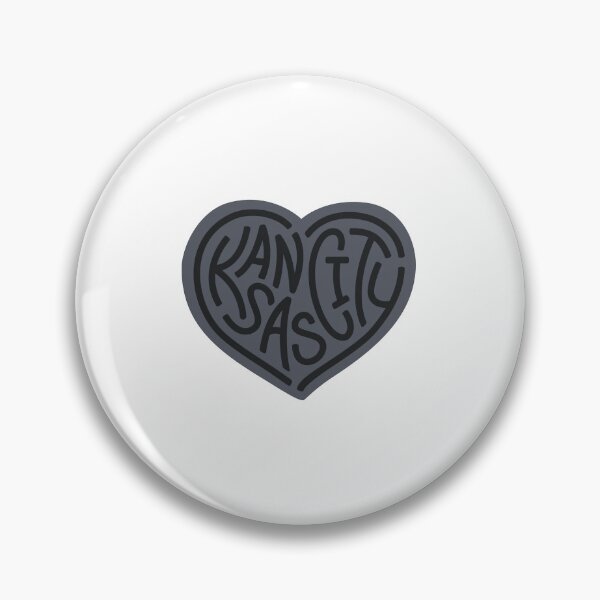 Item preview, LOVE KC grey x black KC Heart 2021 designed and sold by EmmanEtha.