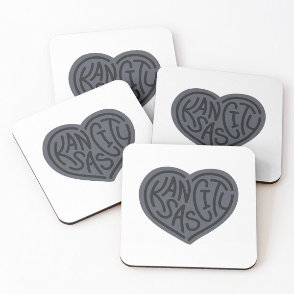 Item preview, LOVE KC grey x black KC Heart 2021 designed and sold by EmmanEtha.